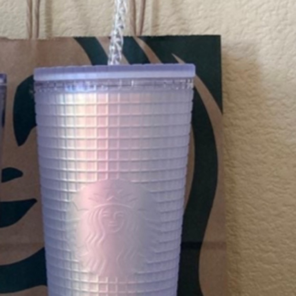 Starbucks Iridescent Lavender Grid Tumbler - Picture 3 of 3